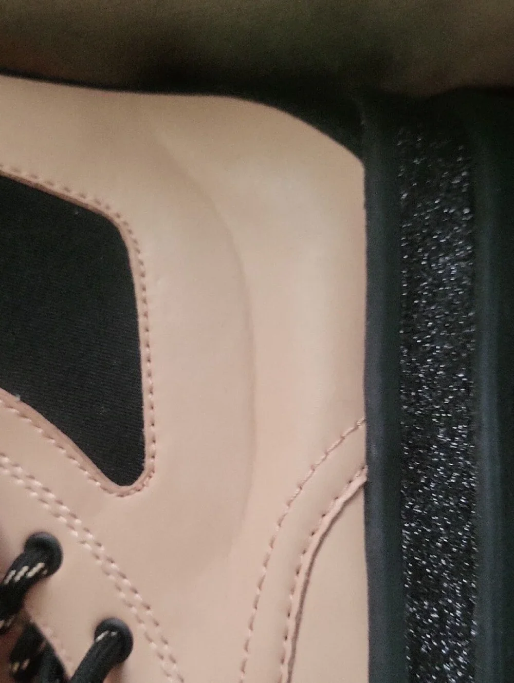 Kids Lace-Up Ankle Boots in Blush Pink